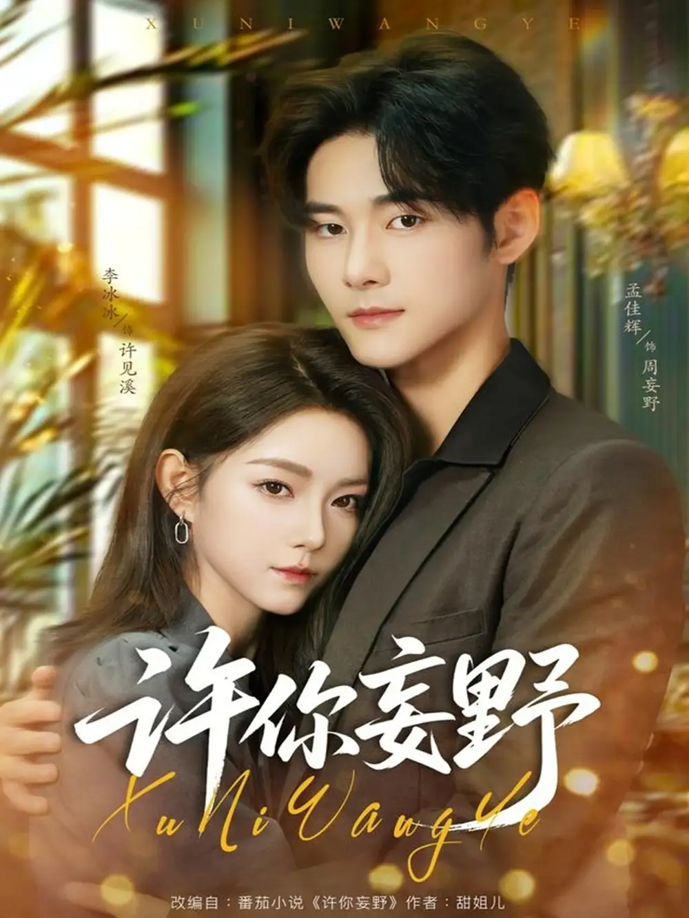 许你妄野(80集)孟佳辉&李冰冰高清海报图片 许你妄野(80集)孟佳辉&李冰冰海报